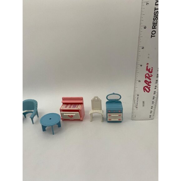 Vintage 1980s Fisher Price Precious Places Doll House Furniture Lot - Picture 5 of 6